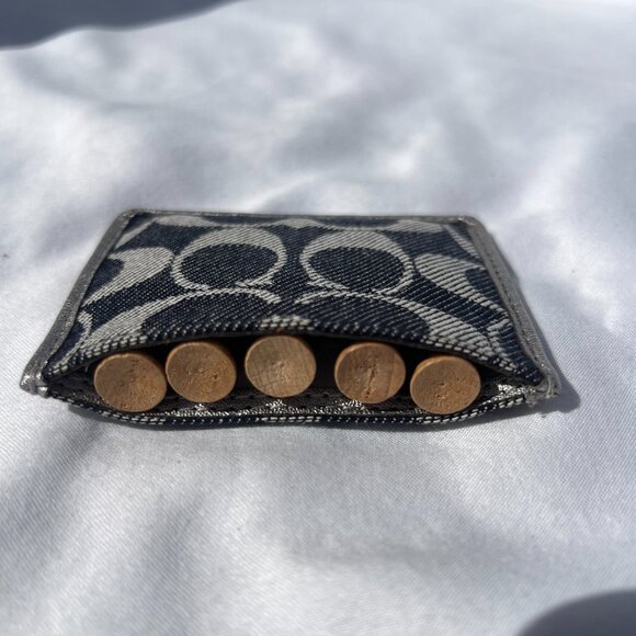 Coach Signature Denim Golf Tee Set - Picture 4 of 6